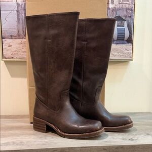 FRYE & Co. Miranda 14 Dark Brown Tall Boots